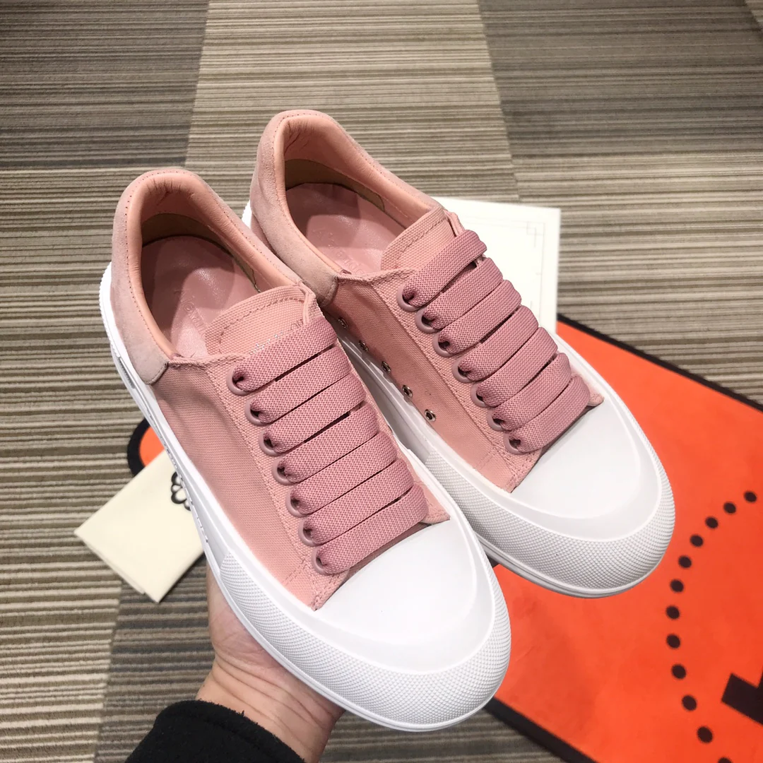 Кроссовки на платформе McQueen - розовые