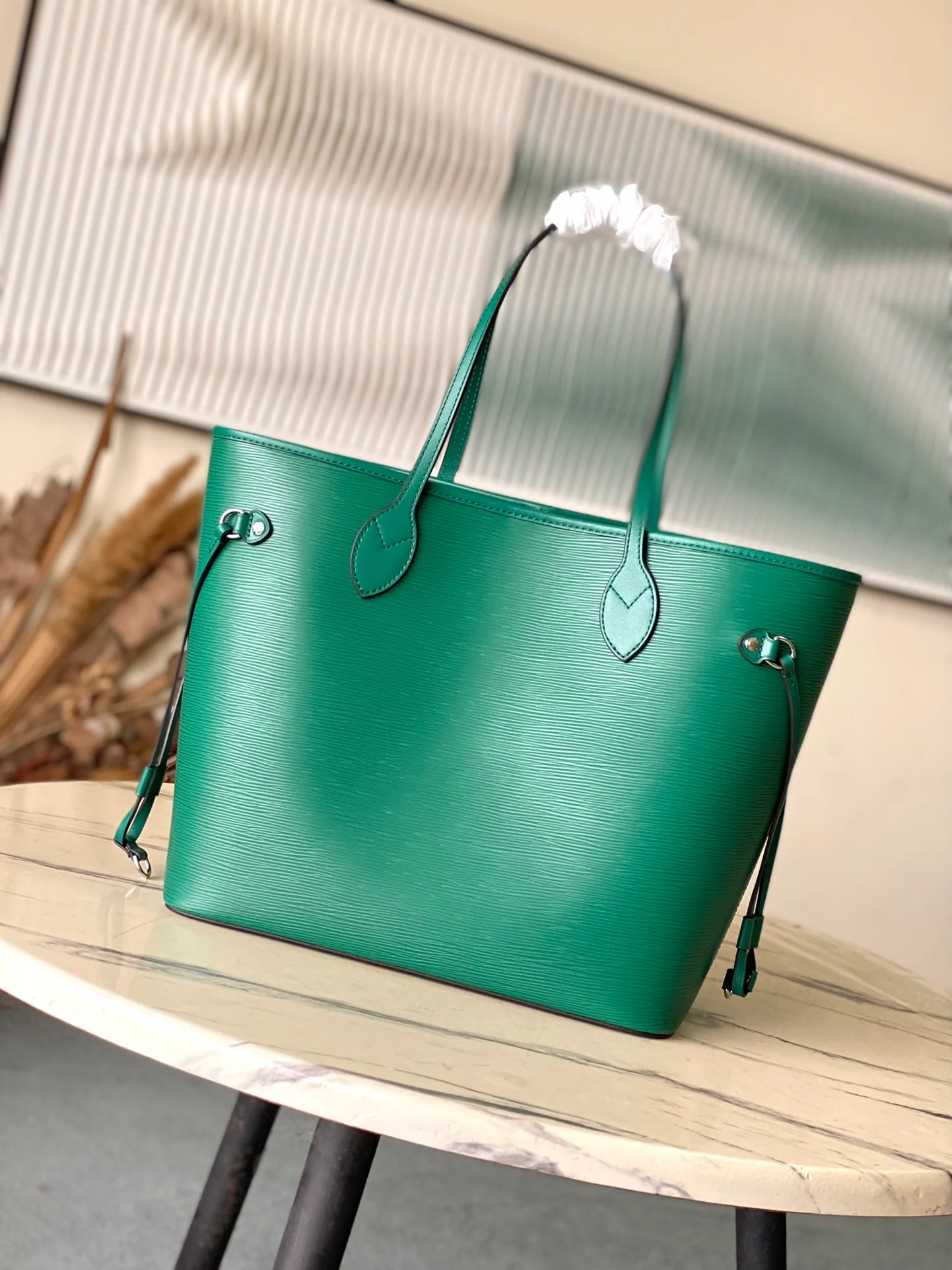 Сумка LV-m12195-neverfull-mm, зеленая