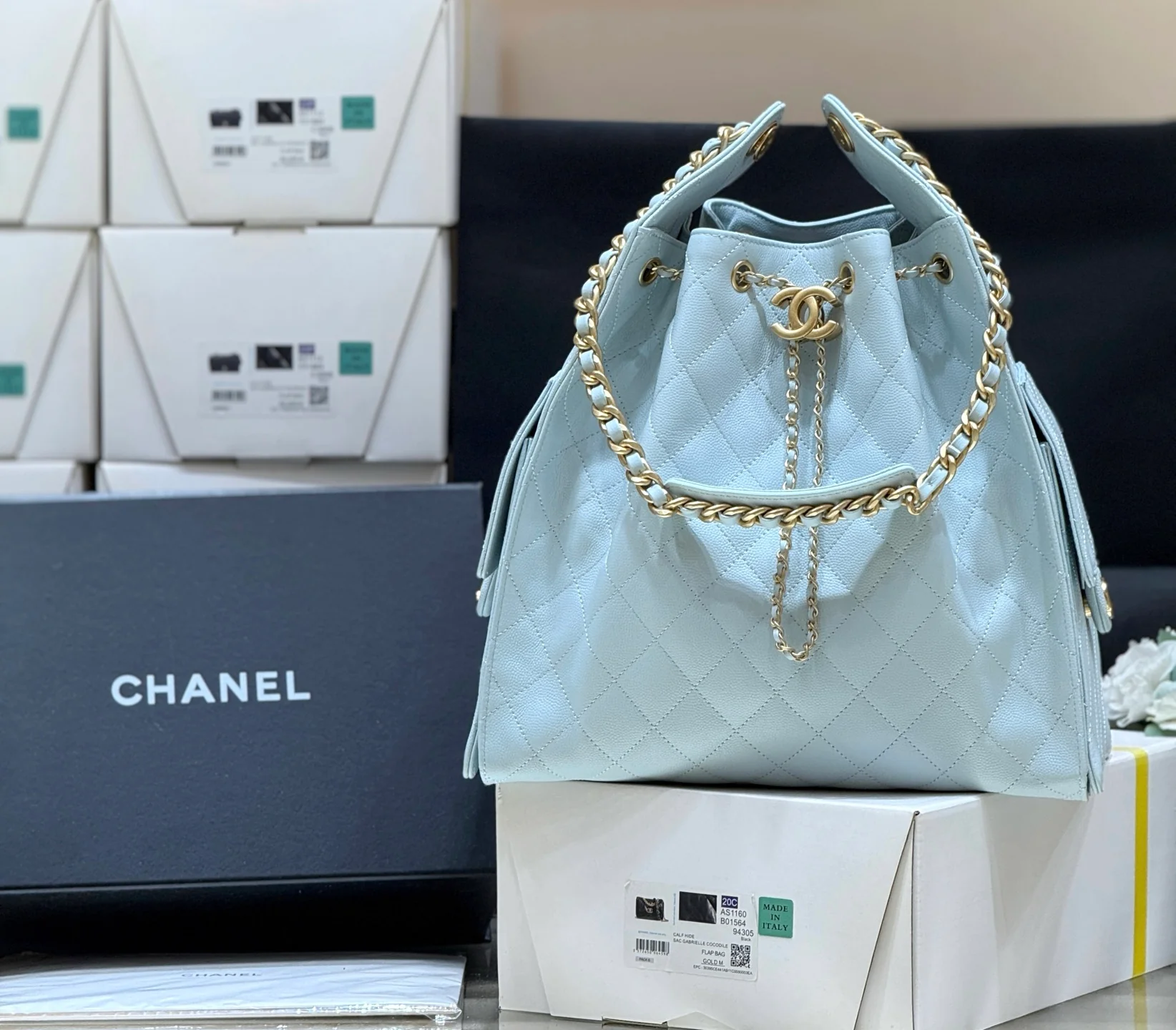 Сумка Chanel 25s 25bag Large - синяя