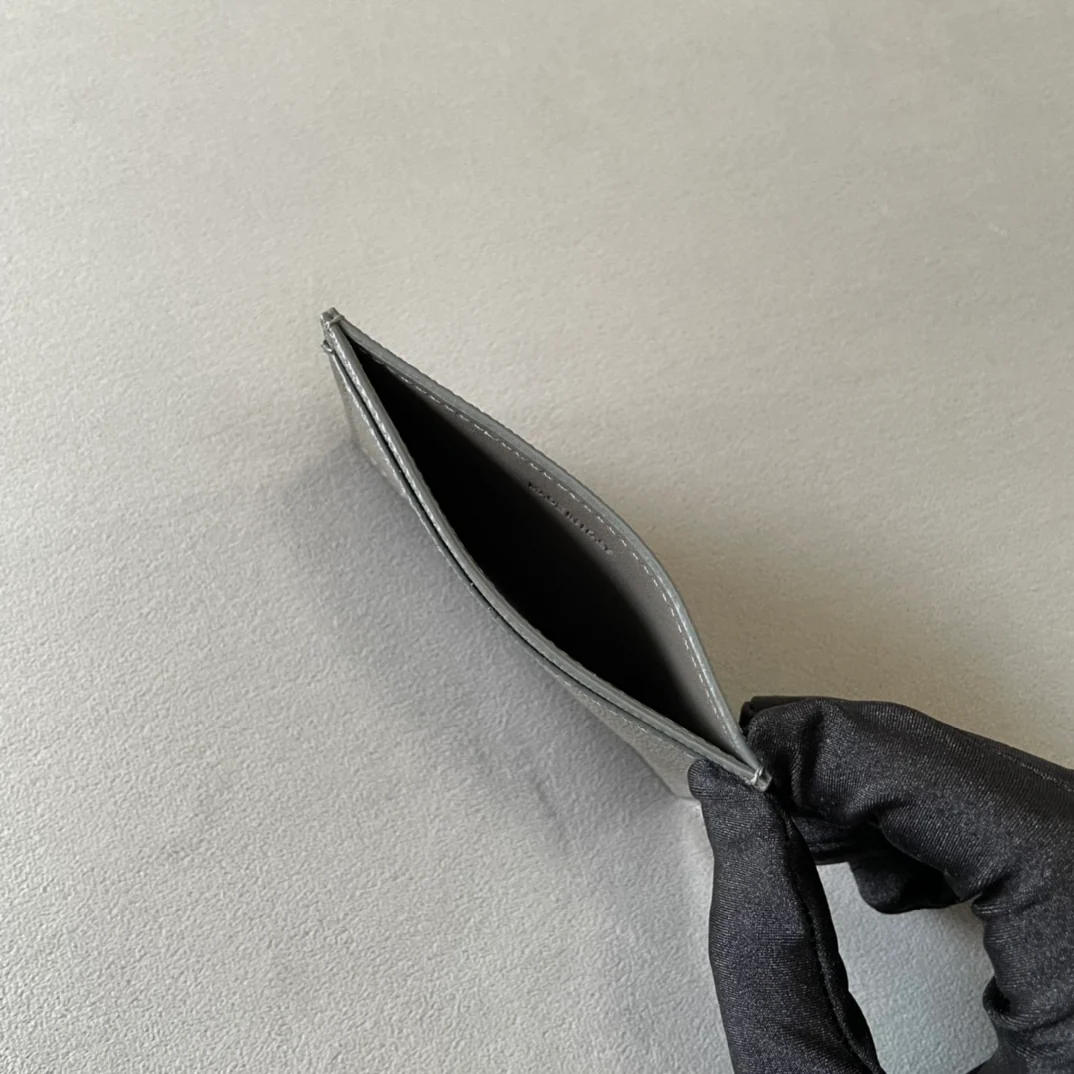 Небольшой держатель для карт Celine - зернистая телячья кожа - темно-серый