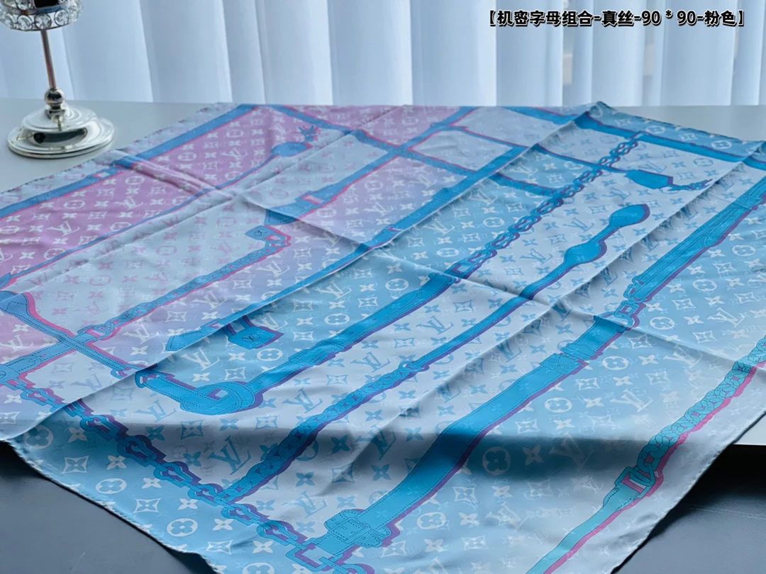 LV - Конфиденциальная монограмма - Шелковый шарф 90 см - 1 шт.