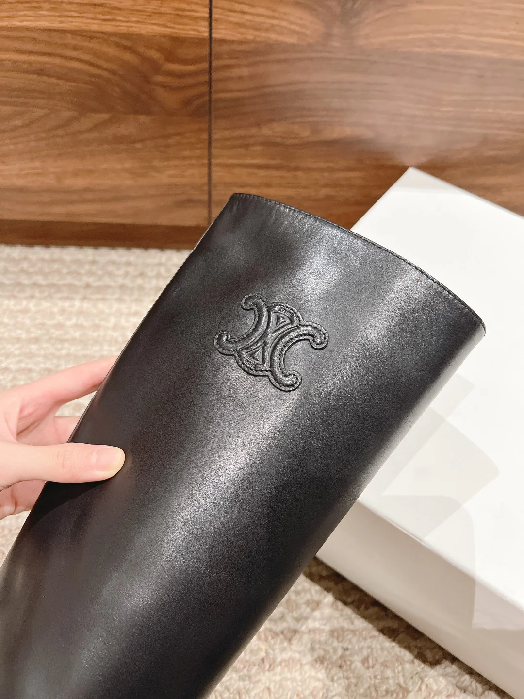 Сапоги для верховой езды Celine 2024 - черные