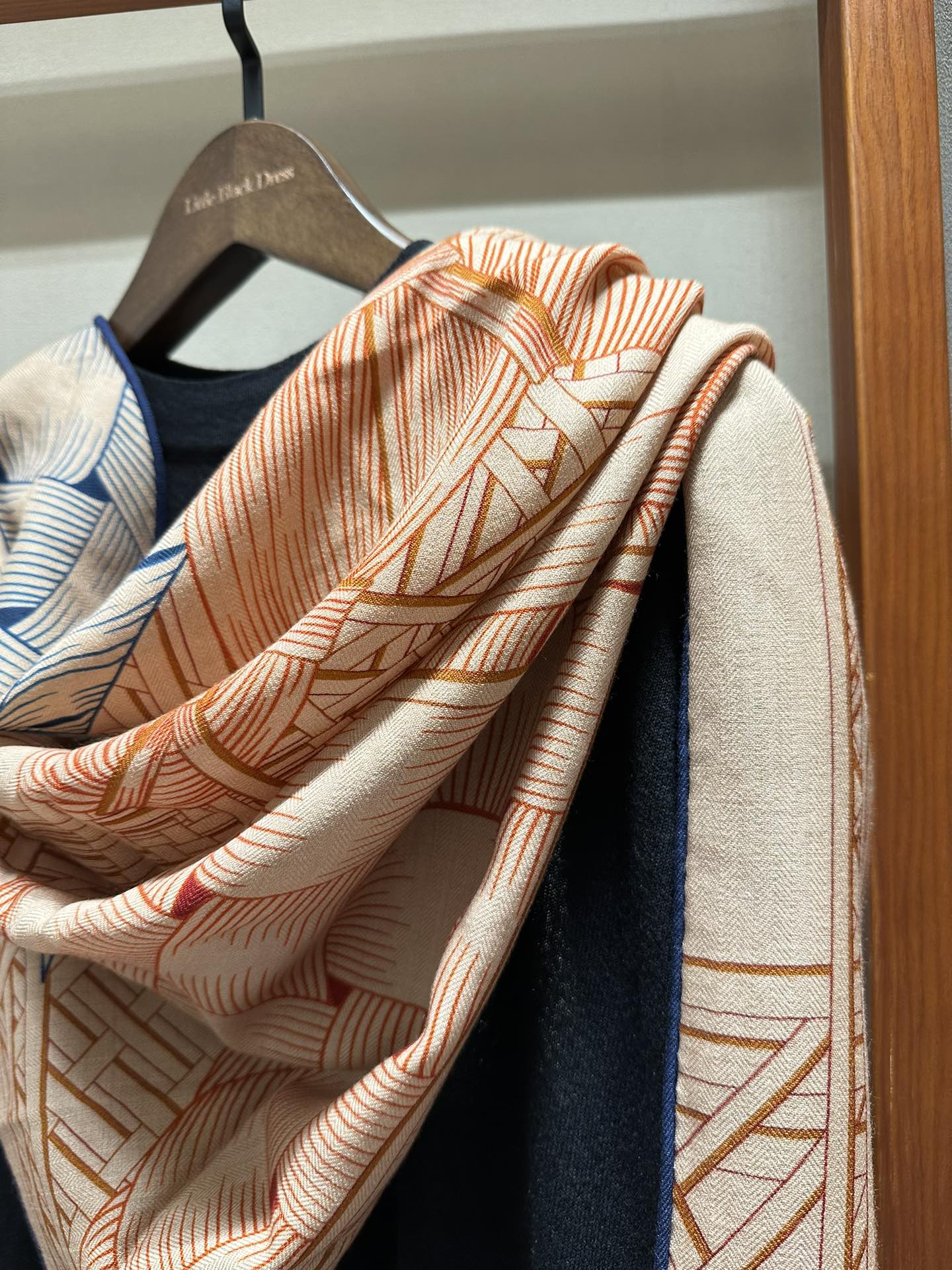 Носовой платок Hermes 2024 с двухзначным кодом - оранжевый