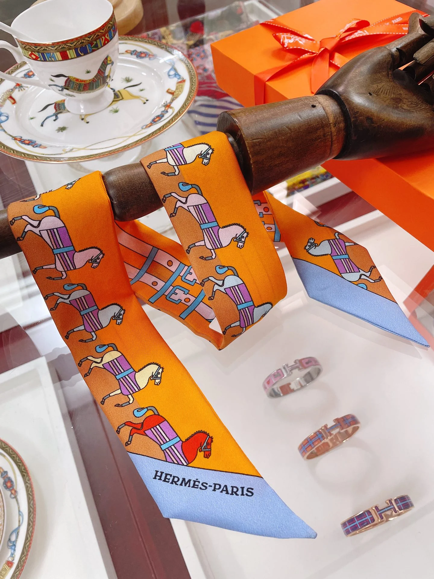 Hermes - Новая коллекция твилли - 5-86 см - 100% шелковый твилл, двусторонний - 2