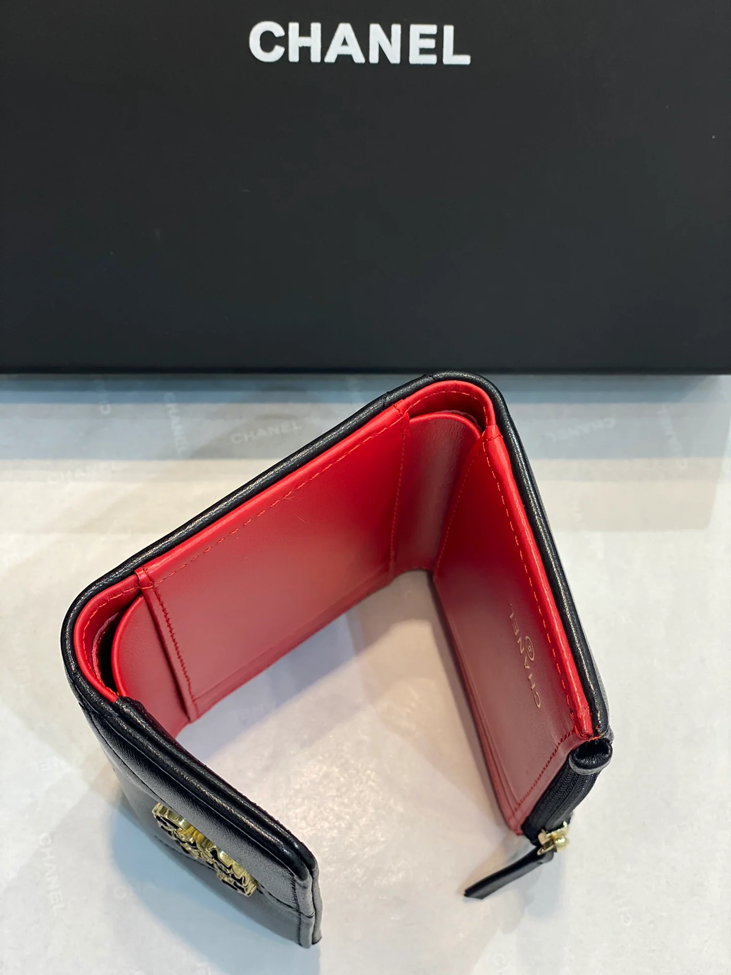 Chanel-19系列 大菱格三折钱包