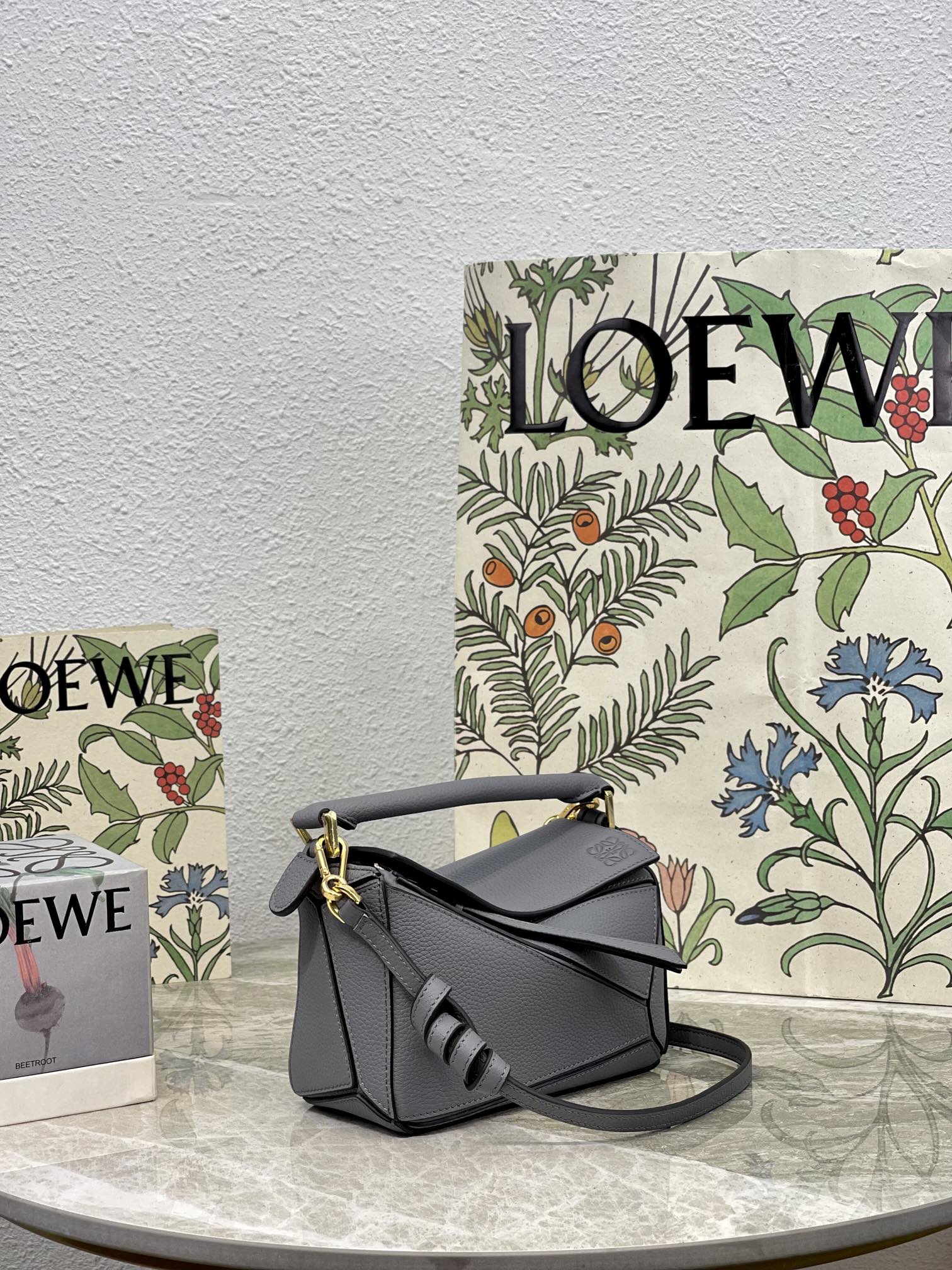 Мини-пазл Loewe ?Кожура личи? сине-серого цвета