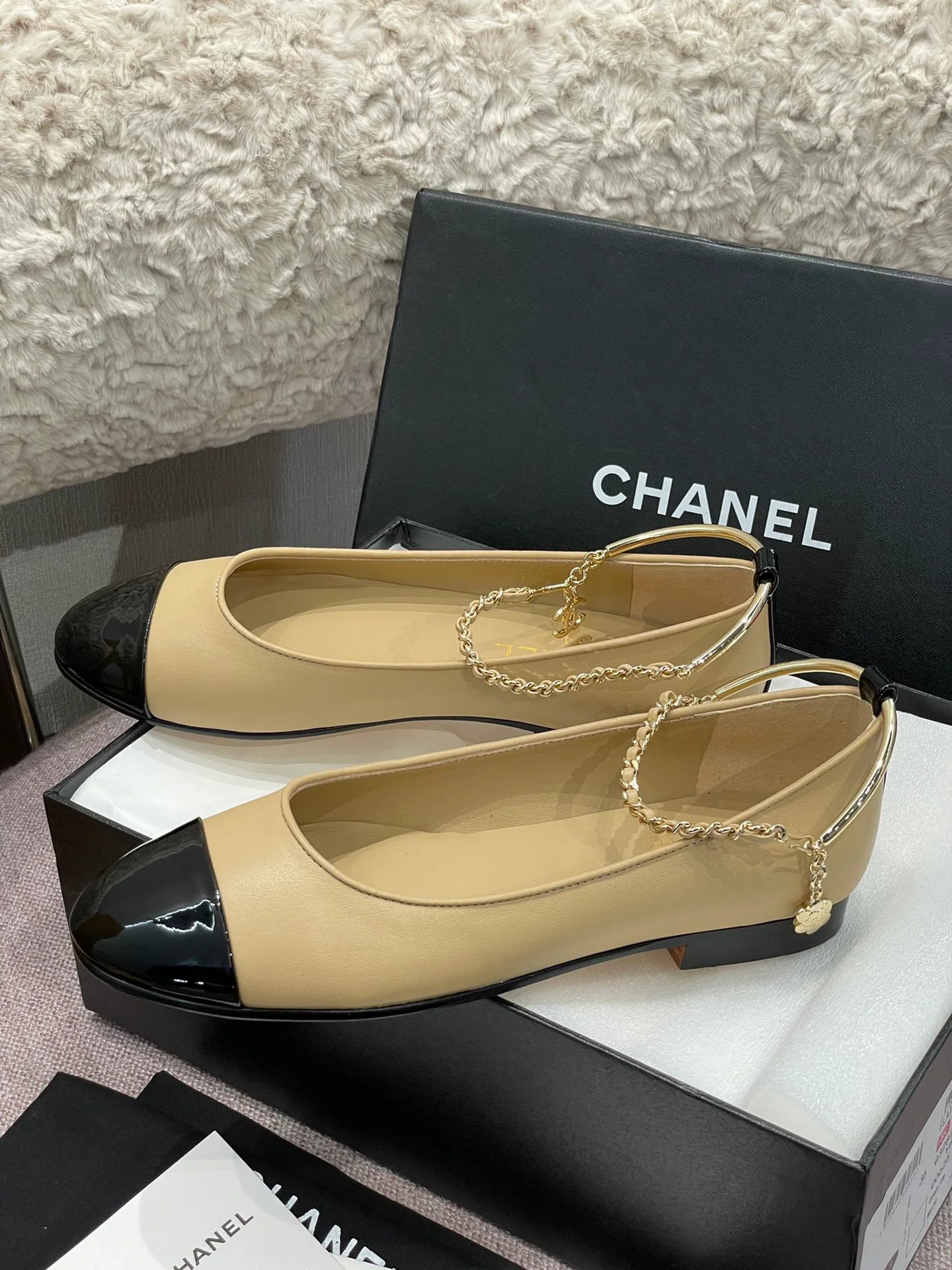 Chanel - Изысканная цепочка - Туфли Мэри Джейн - 3