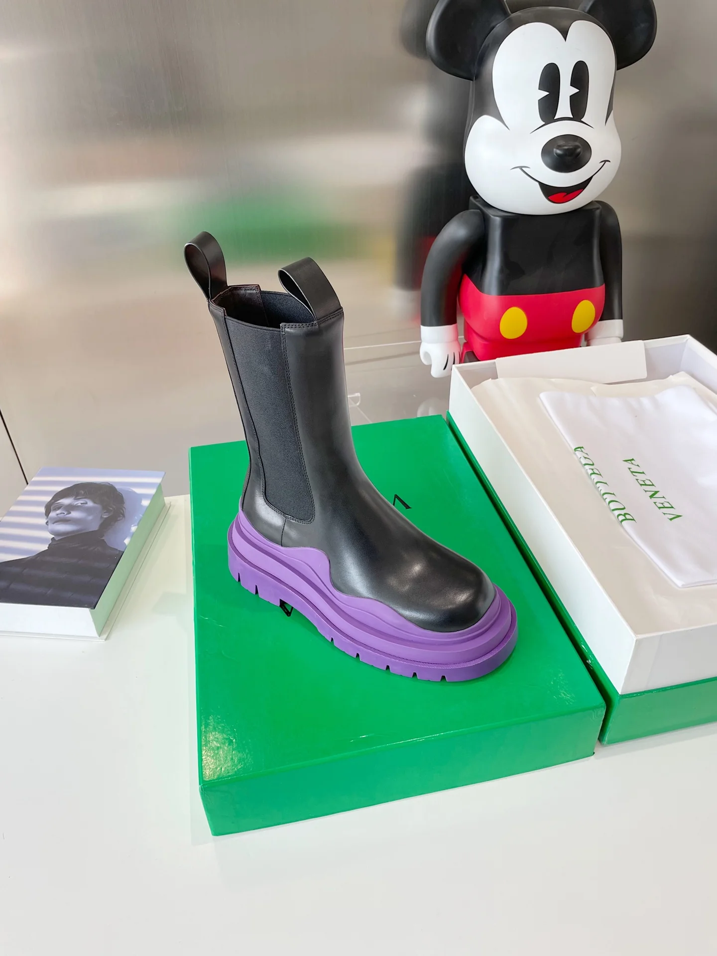 BV - Фиолетовая подошва - Платформа до середины икры - Ботинки Dr. Martens