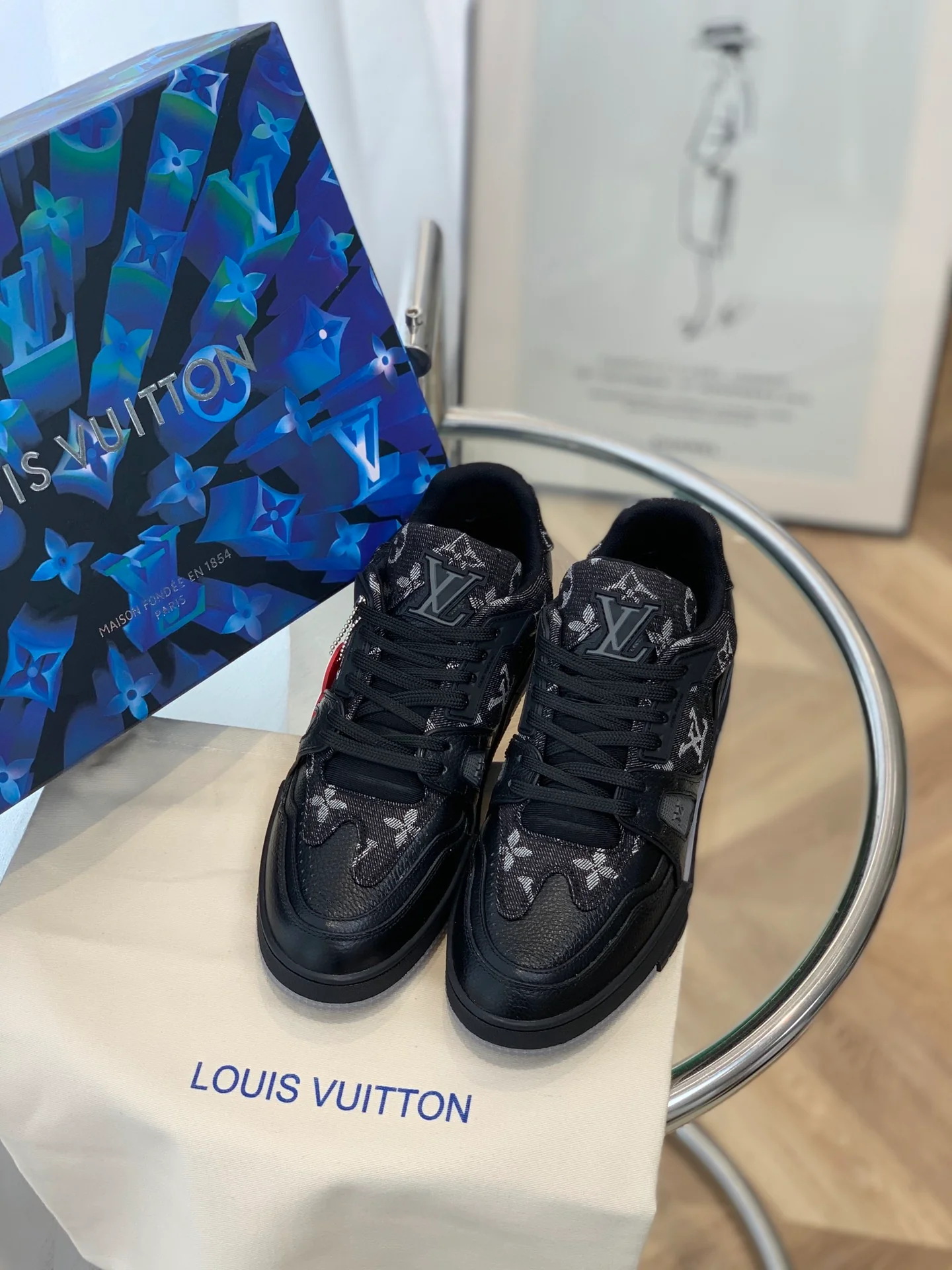 Кроссовки LV Trainer Series - Унисекс - Монограмма, черный