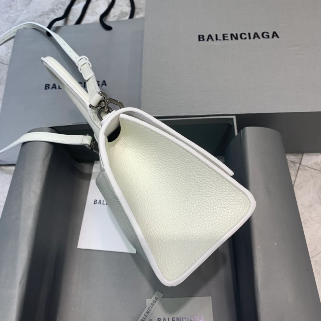 Сумка Balenciaga Hourglass - белый с узором 