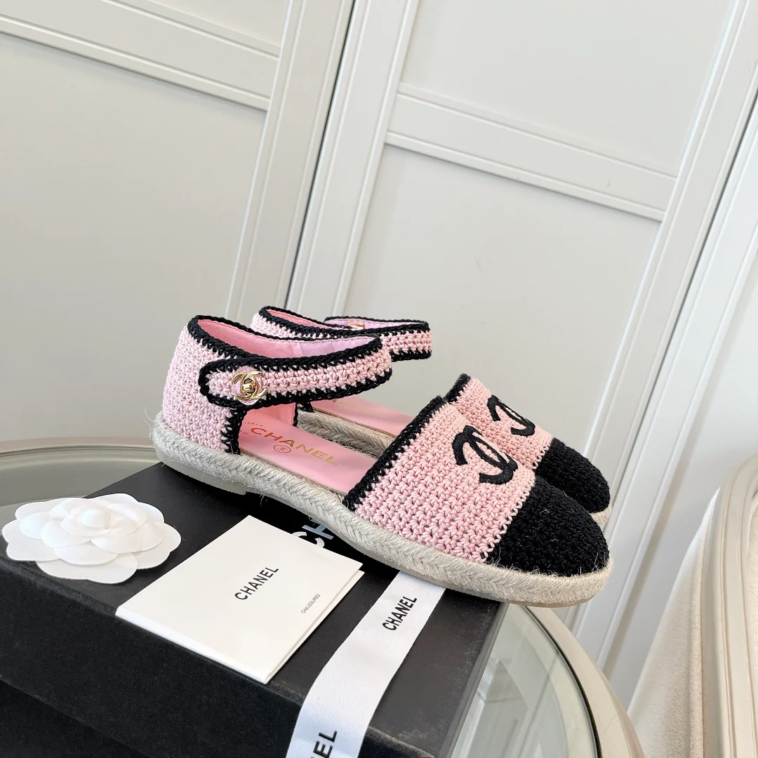 Chanel - Вязаные балетки