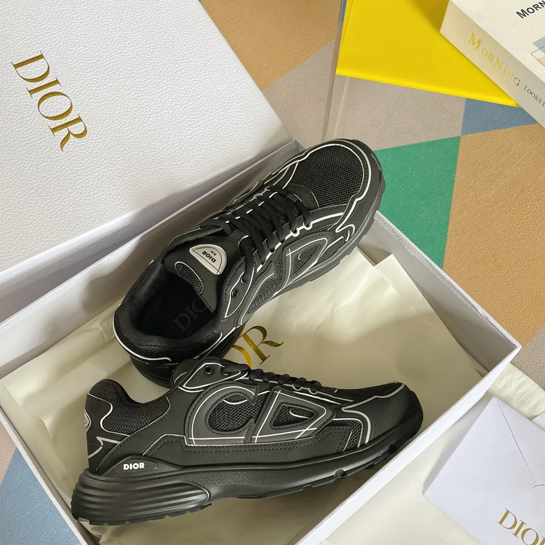 Кроссовки Dior серии B30 - Массивные кроссовки - Черные
