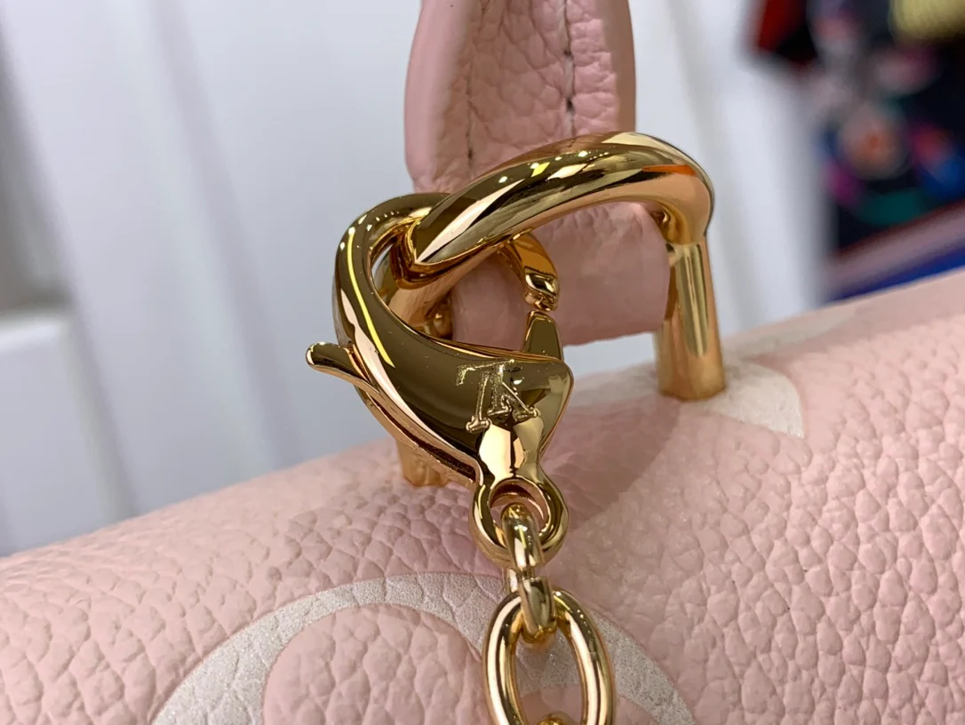 Мини-сумочка LV Nano Madeleine из натуральной кожи - розовая