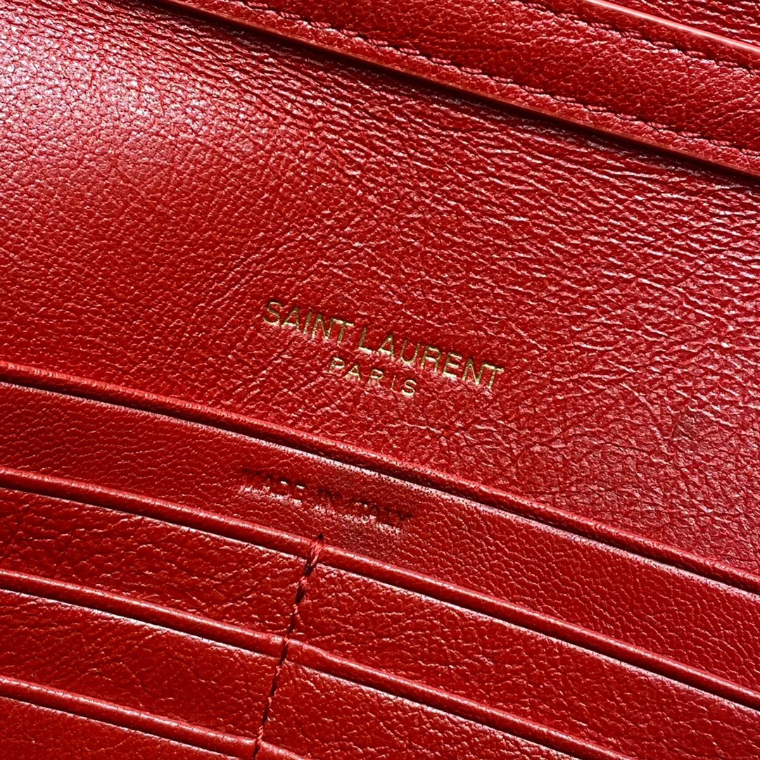 Сумка YSL-Becky из овечьей кожи с ромбовидной стёжкой и цепочкой - 2 шт.