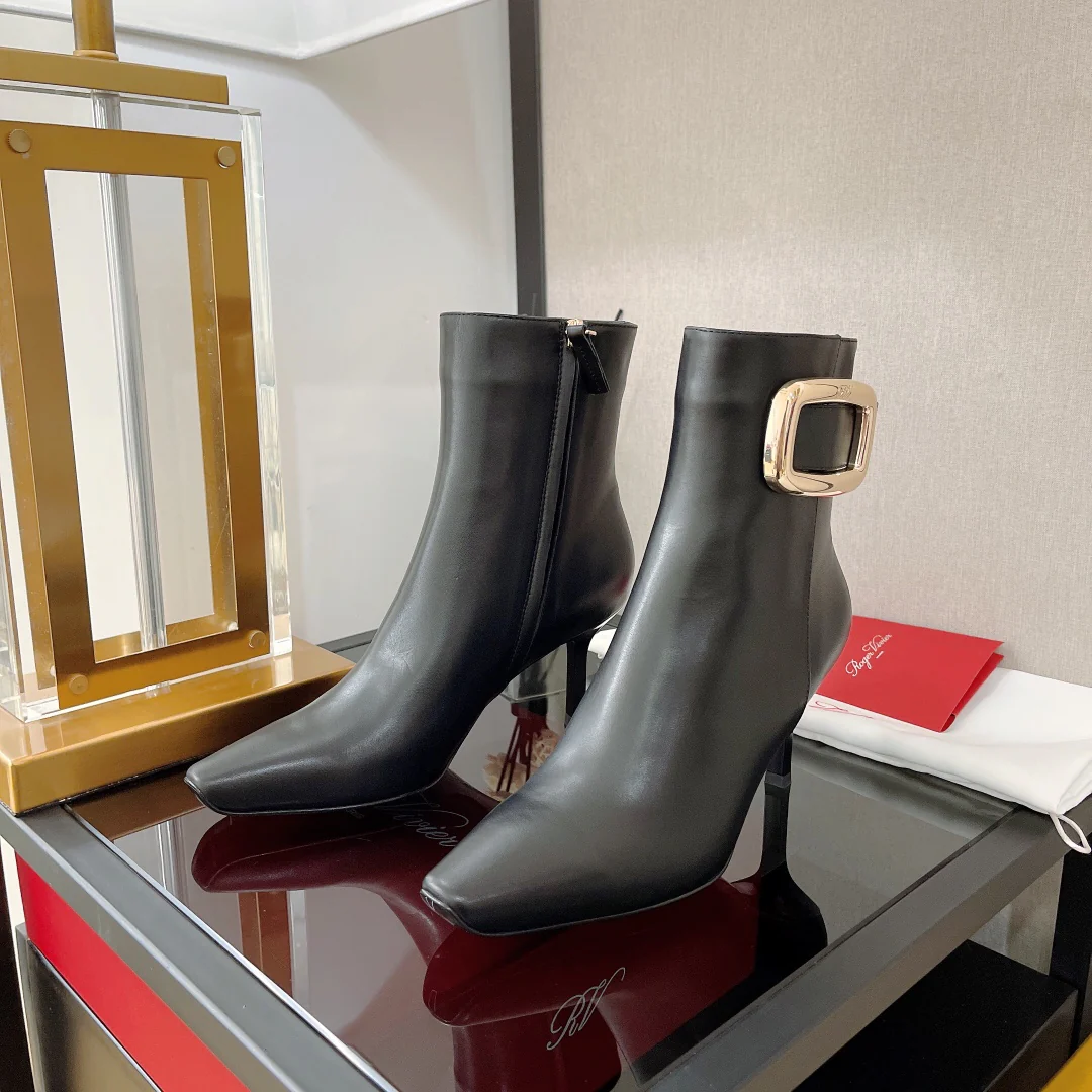 Обувь RV - Новинка сезона осень/зима 2022 - Ботильоны на шпильке - Черные