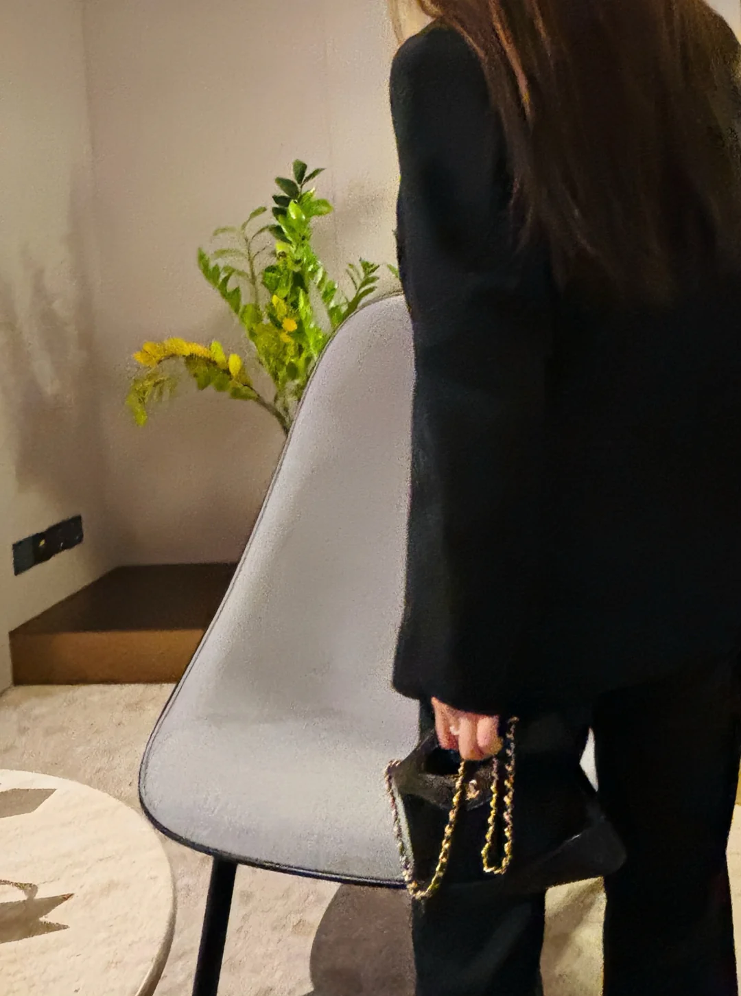 Сумка Chanel 25p nano31, замша, черная.