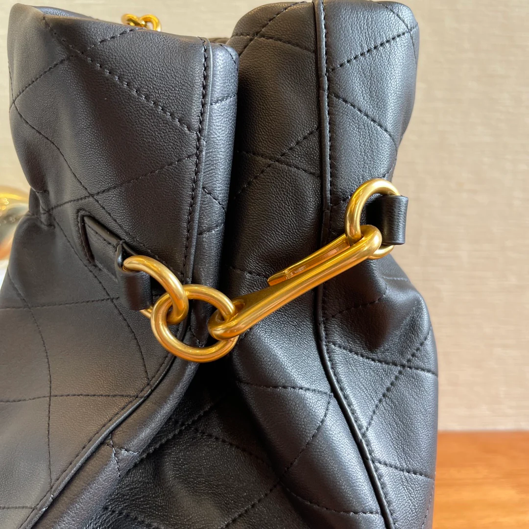 Сумка-ведро YSL Hook - черная