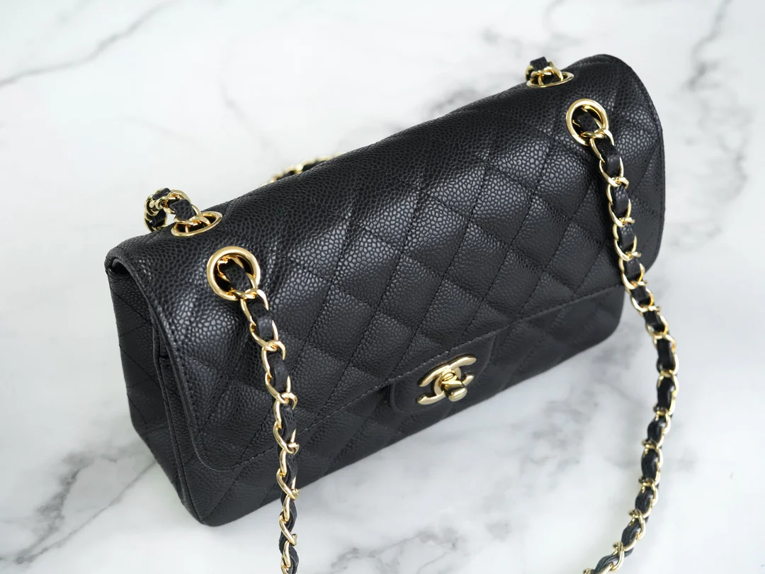 Chanel Classic Flap Caviar Black Small