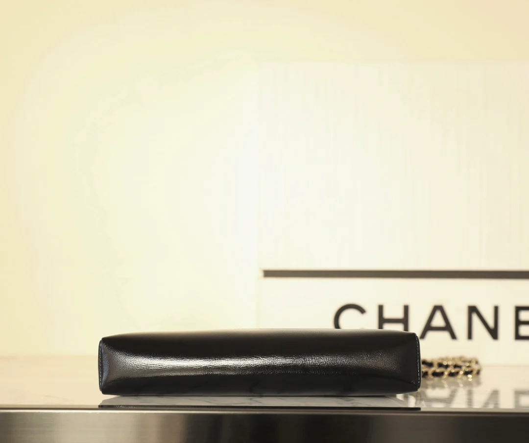 Сумка Chanel Nano 31 - Миниатюрная горизонтальная версия - Черная