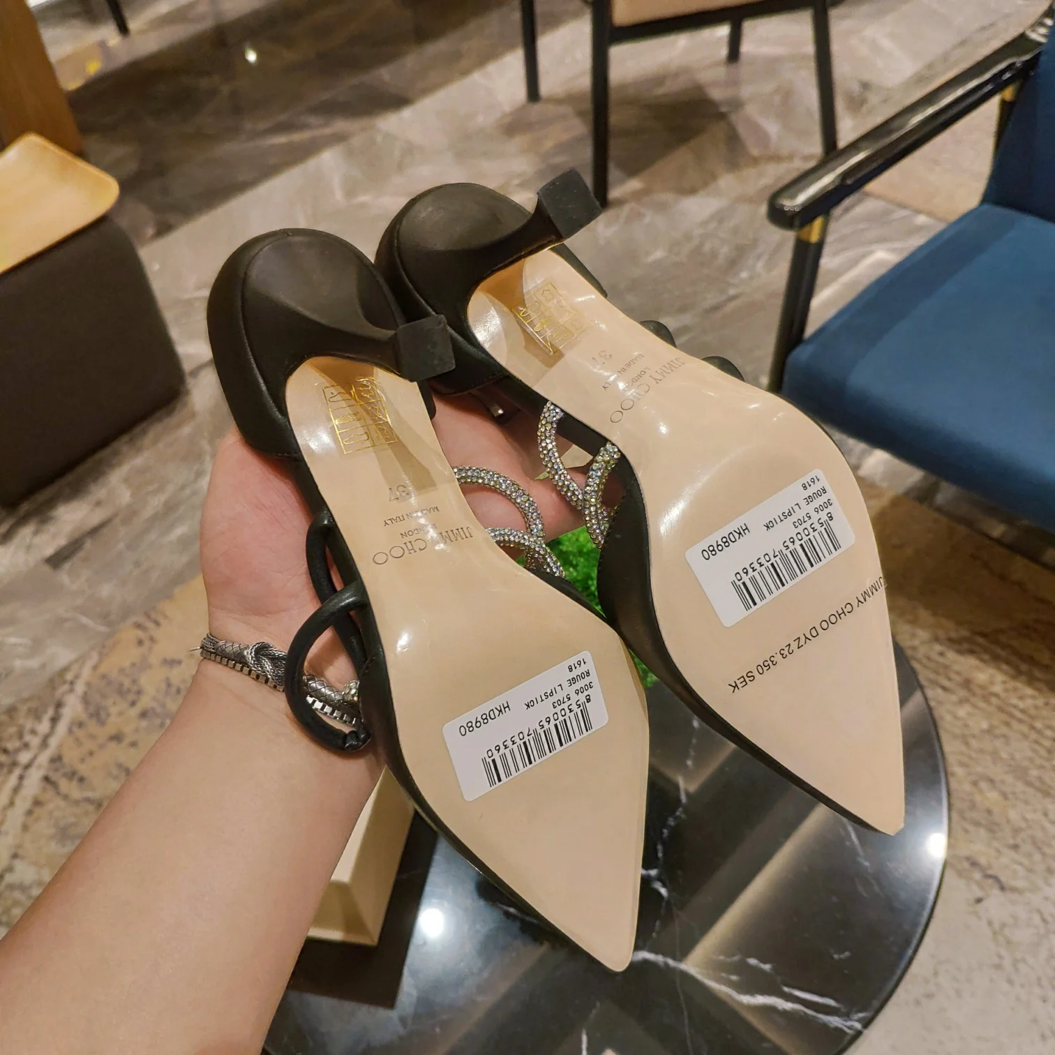 Джимми - Потрясающее колье со стразами - Туфли на высоком каблуке