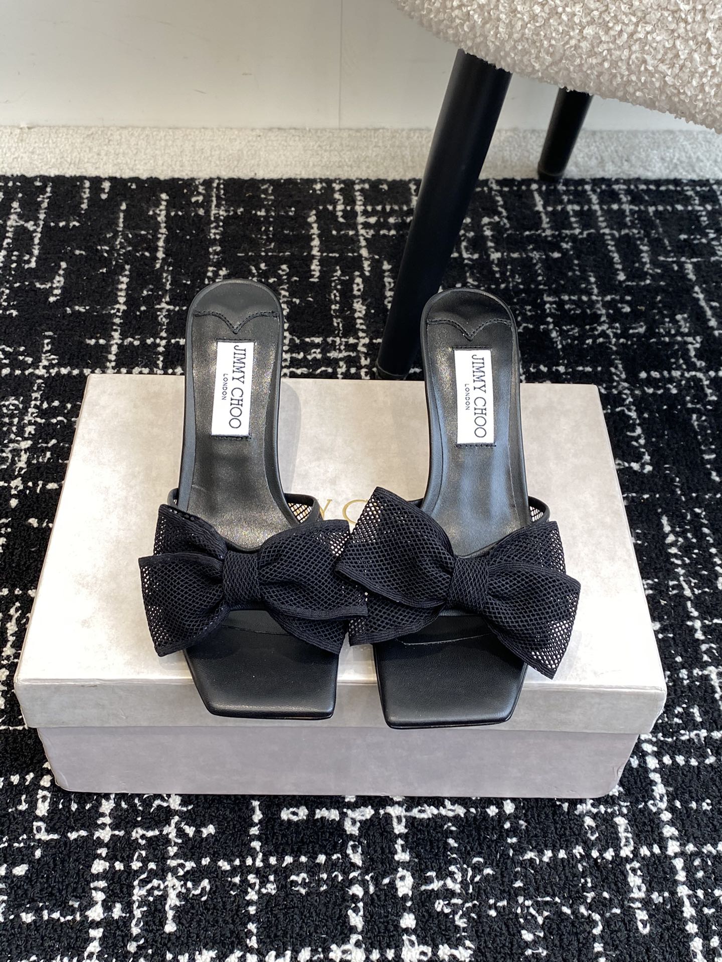 JC - Туфли-лодочки с квадратным носком, модель 2024 - Черные