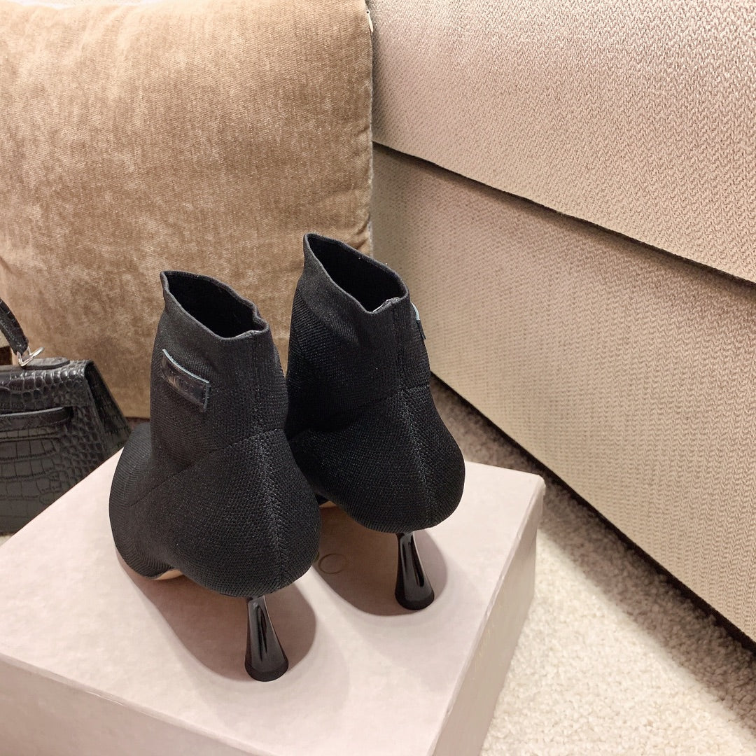 Ботинки-носки Jimmy с острым носком и эластичным носком - 6-5 см