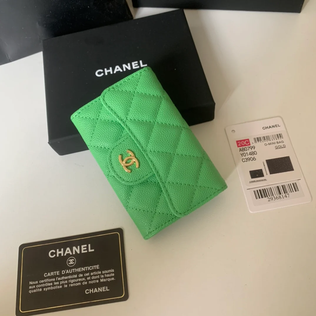 Однослойный держатель для карт Chanel Classic CF