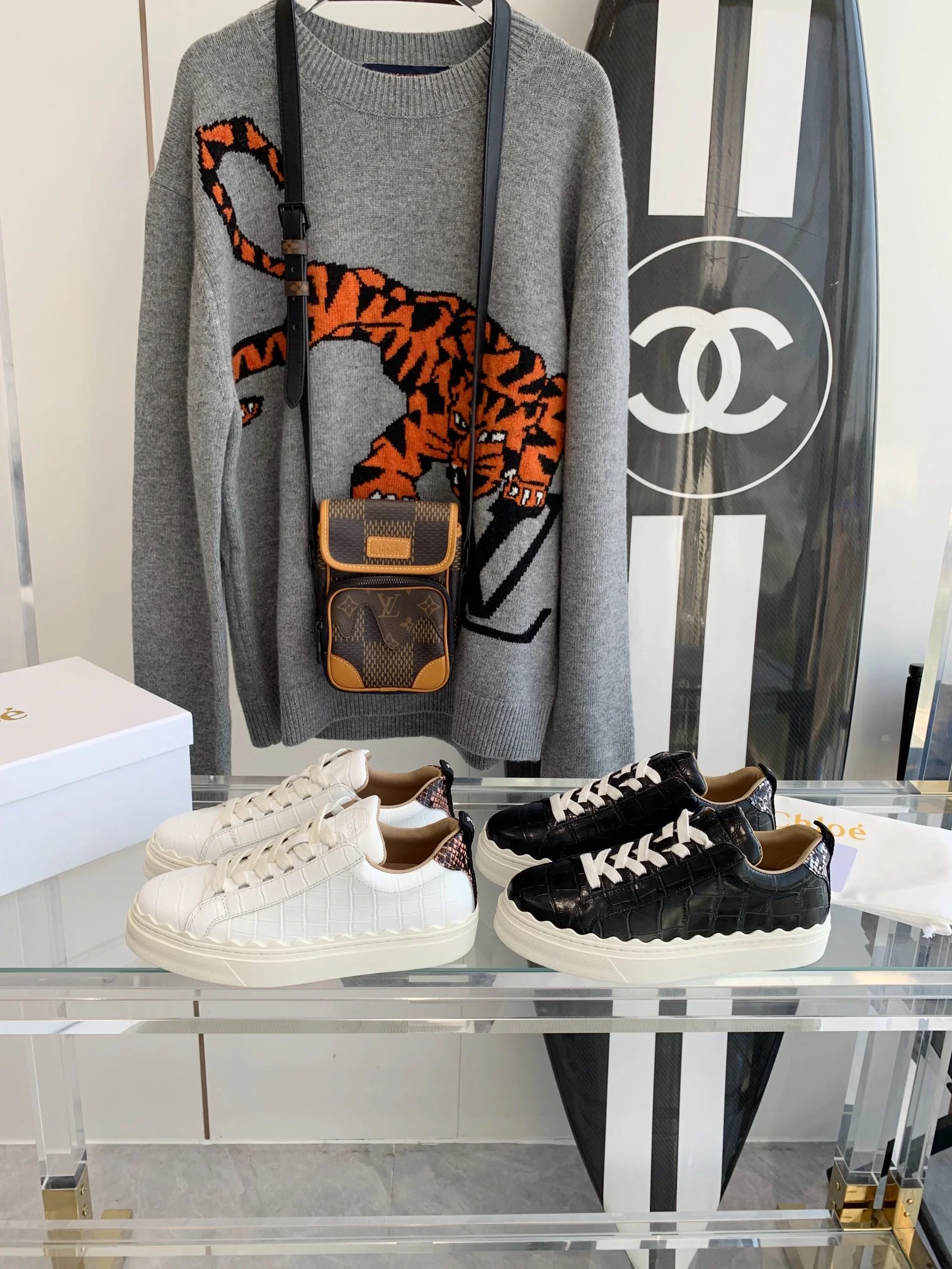 Chloe - Белые кроссовки - Кроссовки на платформе - Повседневная обувь - 1