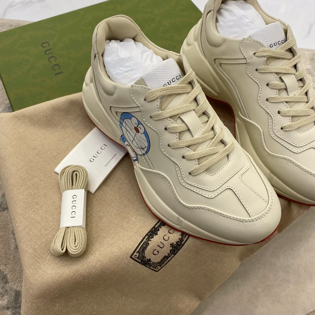 Массивные кроссовки Gucci - унисекс - 18