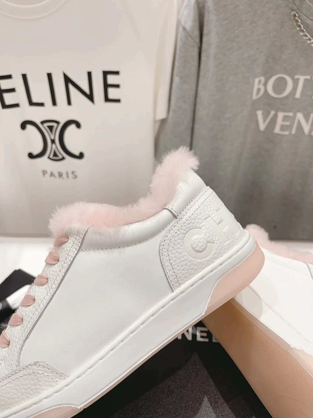 Повседневные туфли на платформе Chanel 2024 — розовые