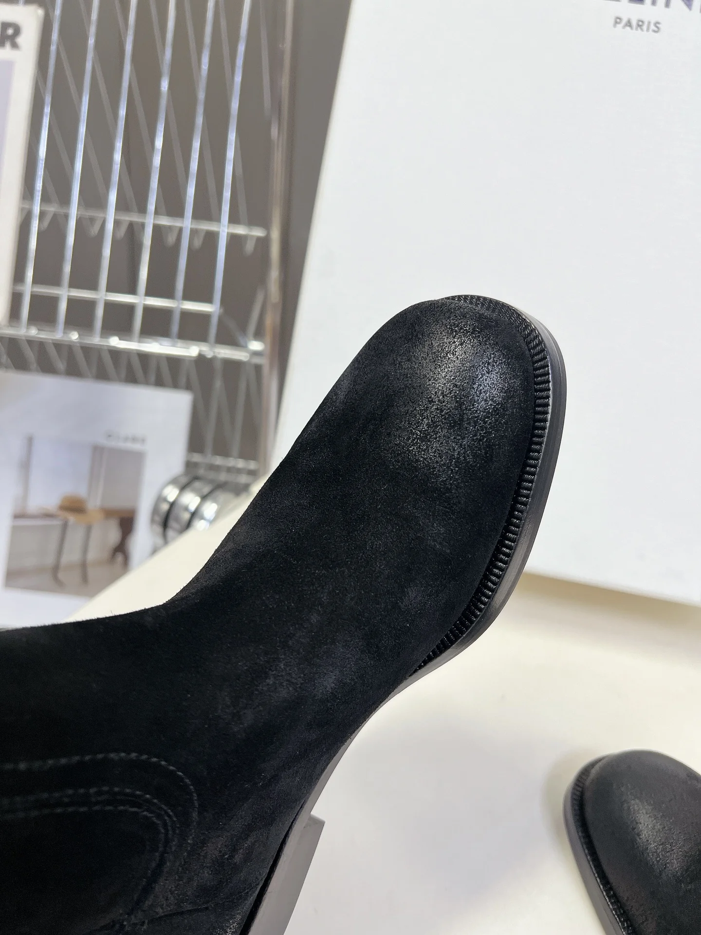 Ботильоны Celine 2024 из денима - черные