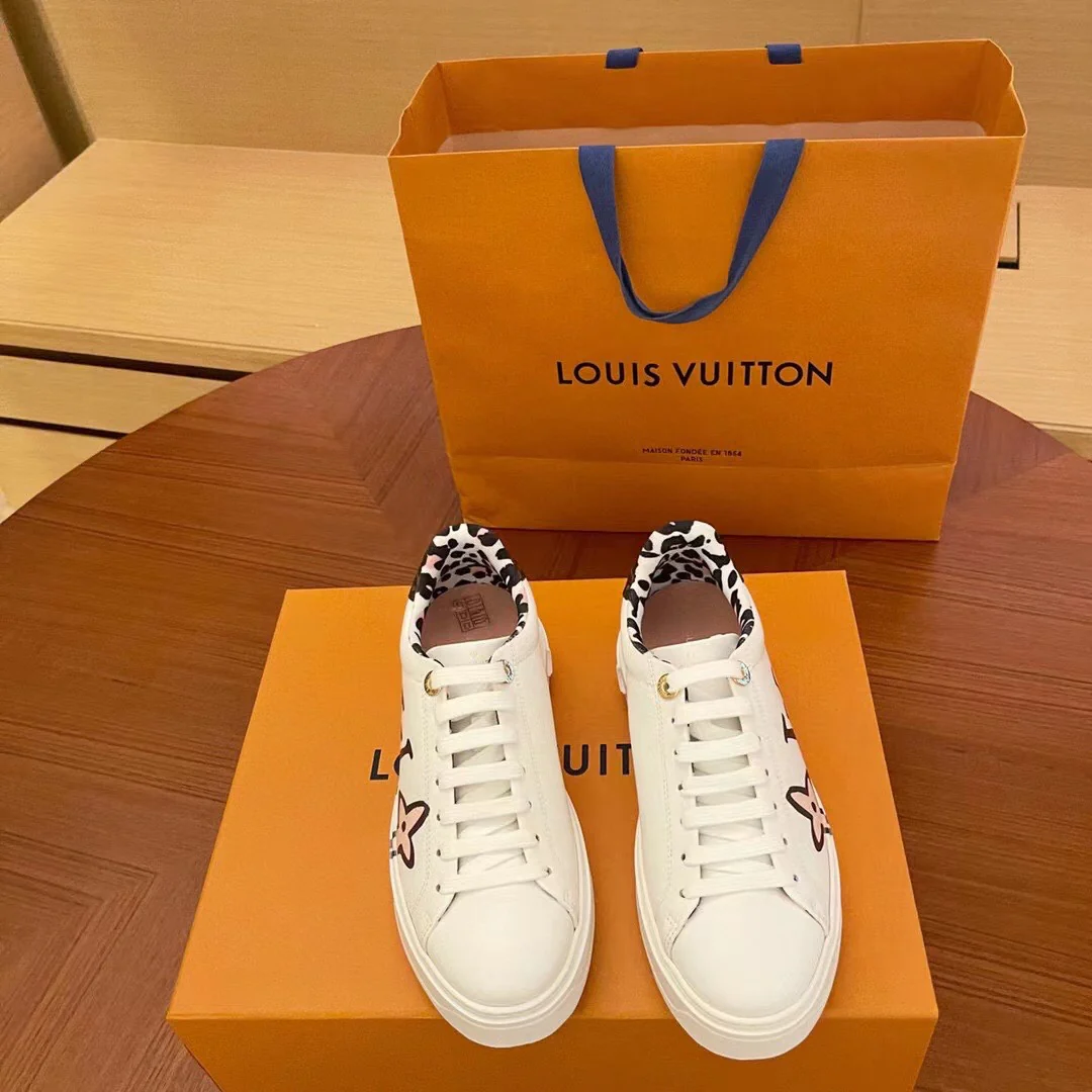 Обувь LV - LV - новая модель ранней весны 2022 года - белые кроссовки на платформе