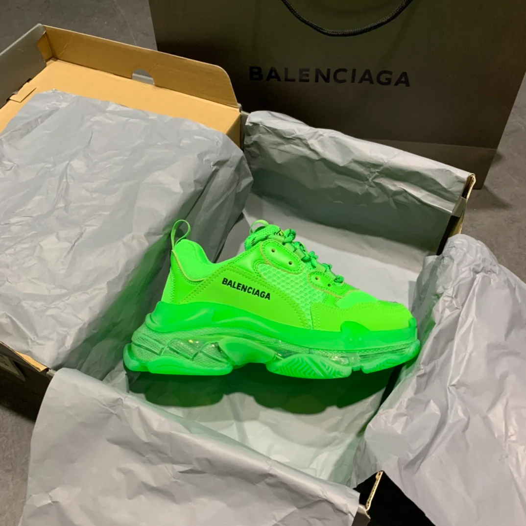 Balenciaga - Массивные туфли - Серебристо-зеленый