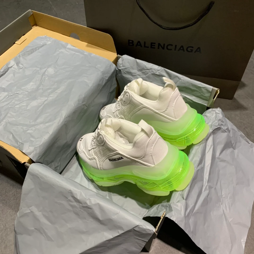 Li Shi - Dad Shoes - Серебристо-зеленая подошва