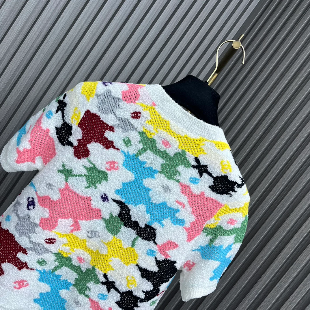 Chanel - Новинка 2404-24 - Ажурный вязаный топ