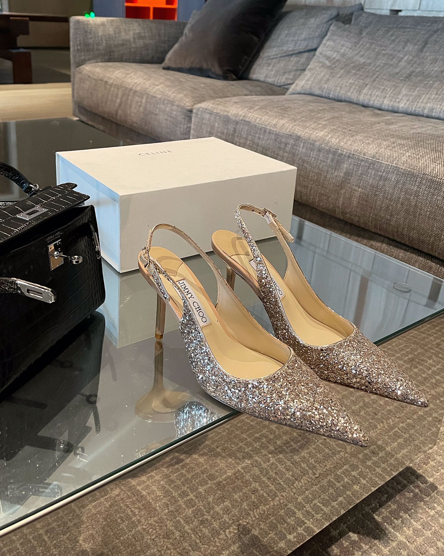 Джимми - Туфли на высоком каблуке с острым носком - Босоножки на высоком каблуке