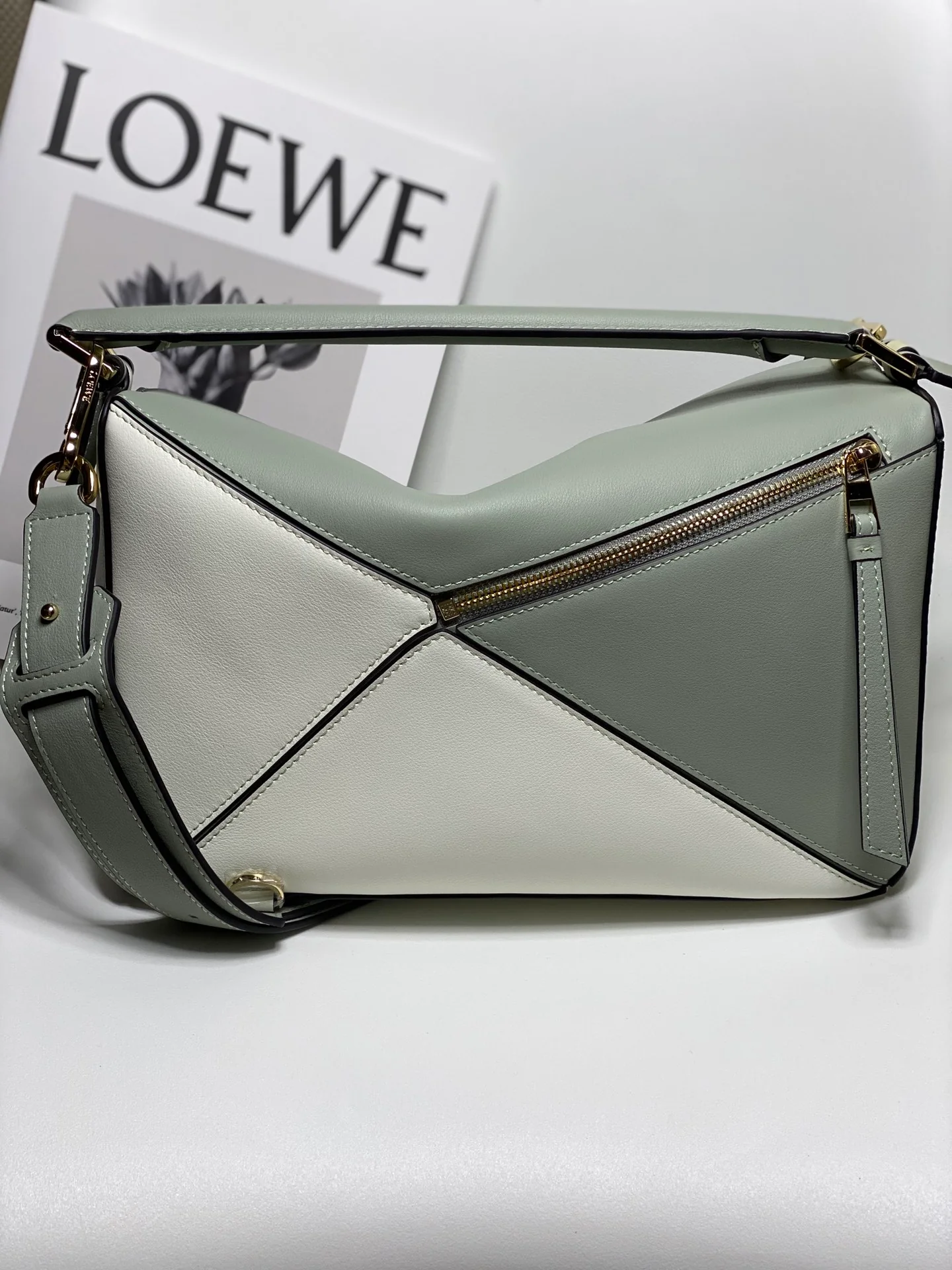 Сумка Loewe Puzzle, телячья кожа, большой размер, 6