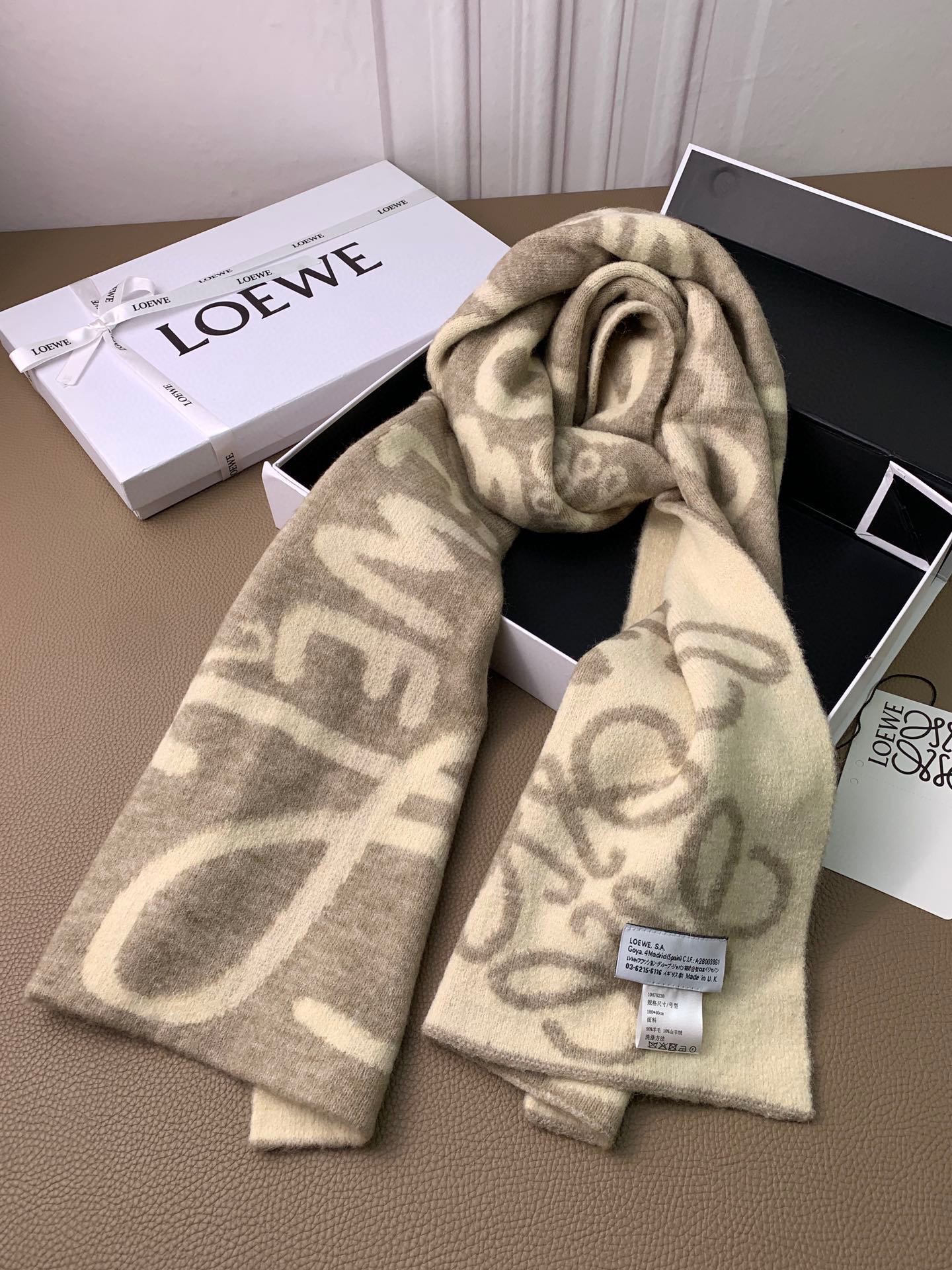 Кашемировый жаккардовый шарф Lolwei - 4 шт.