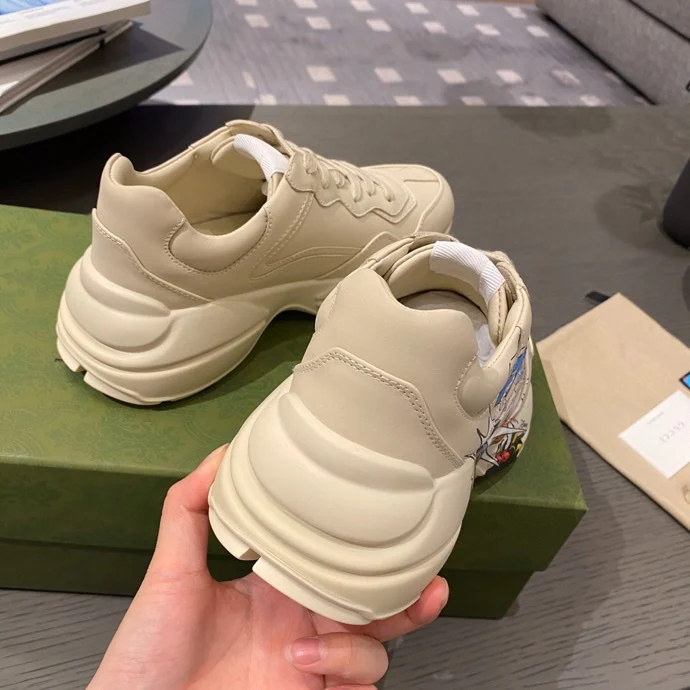 Массивные кроссовки Gucci - унисекс - 17