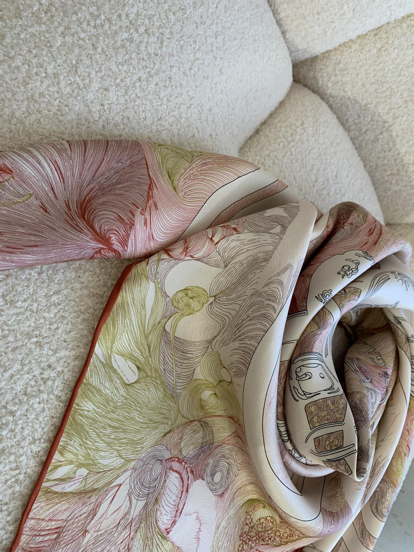 Hermes - Роскошные поводья - Шарф из 90% шелка