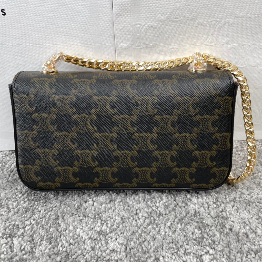 Сумка Celine Triomphe на цепочке через плечо