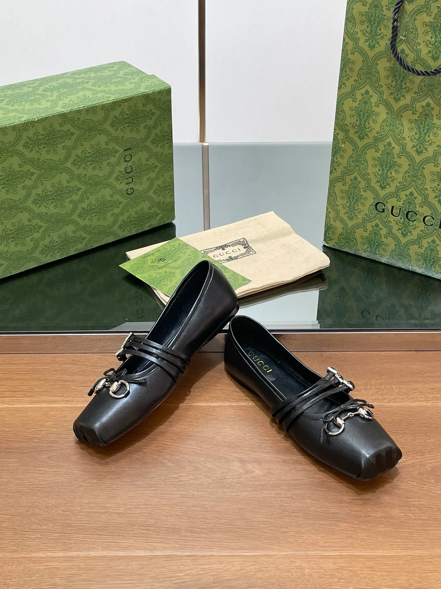 Балетки Gucci 2024 - черные