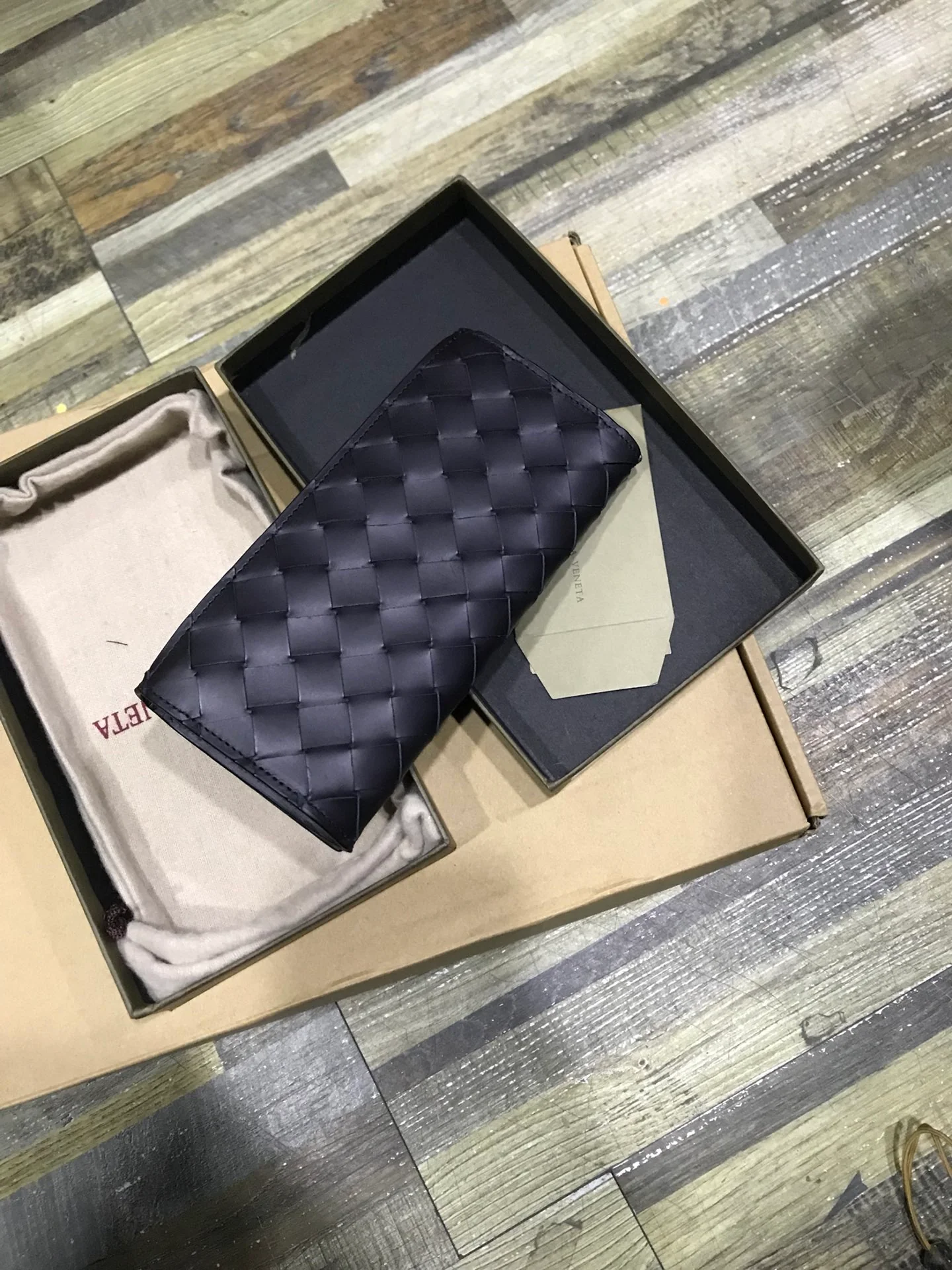 BV 翻盖长夹-意大利原厂胎牛皮