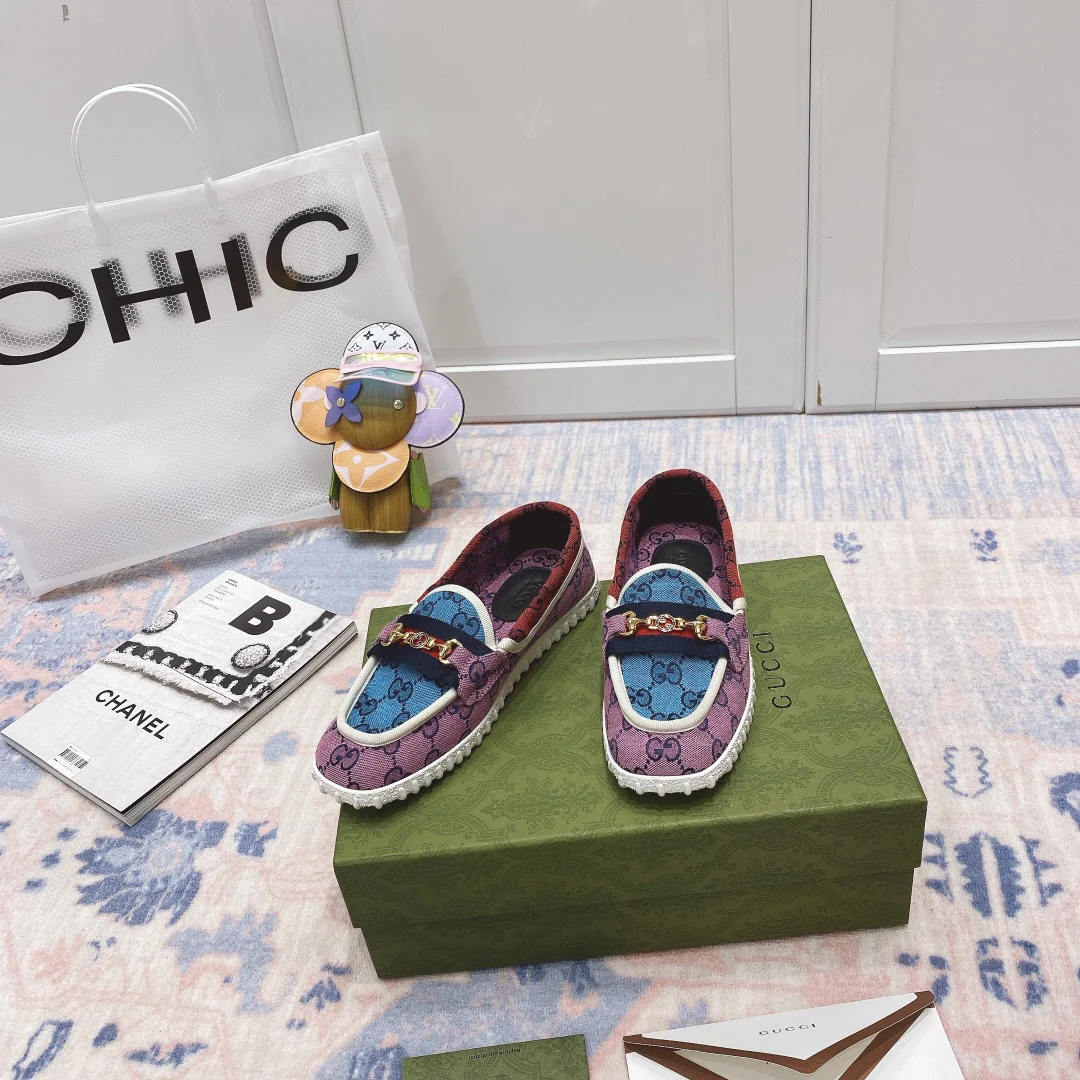 Gucci - Резиновая подошва - Туфли без шнурков - Лоферы - Унисекс - 2