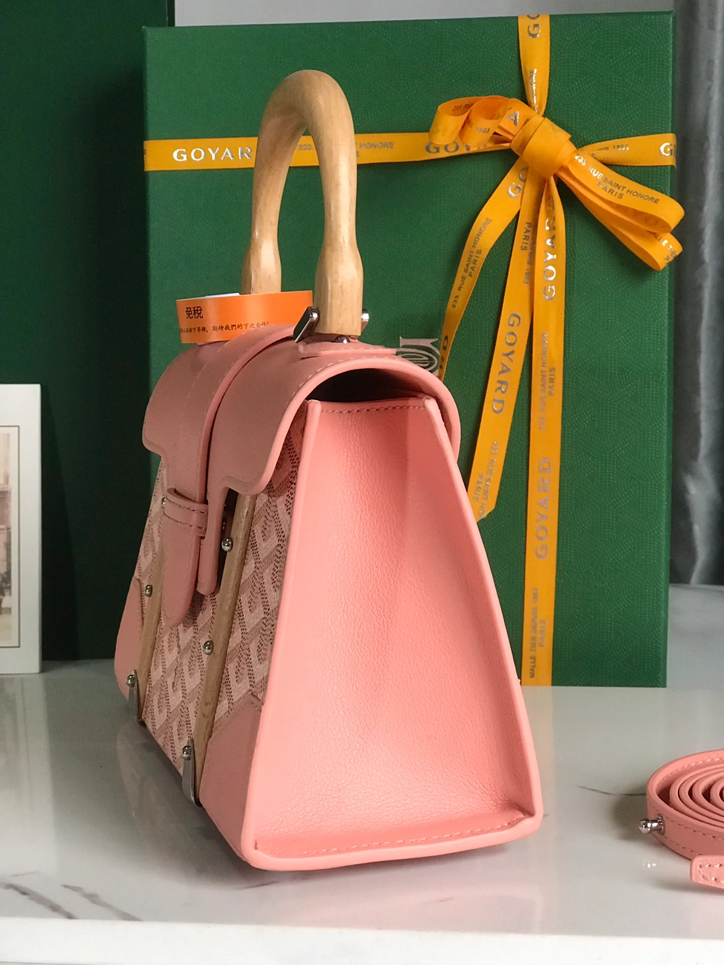Сумка Goyard Saigon - розовая