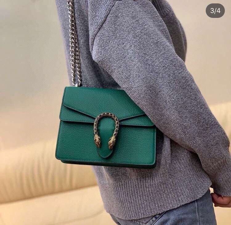 Маленькая сумка Gucci Dionysus - цвет личи.