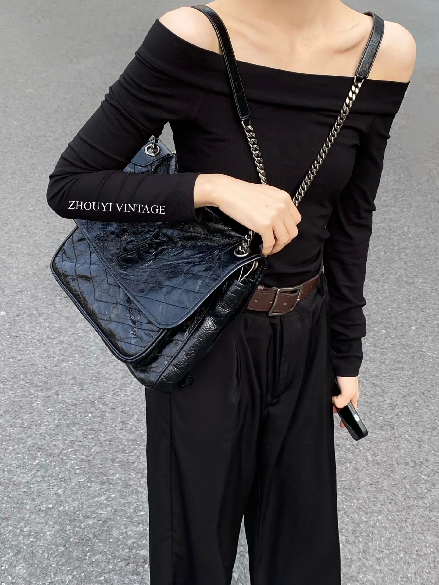 YSL Niki Baby 32 см, узор 