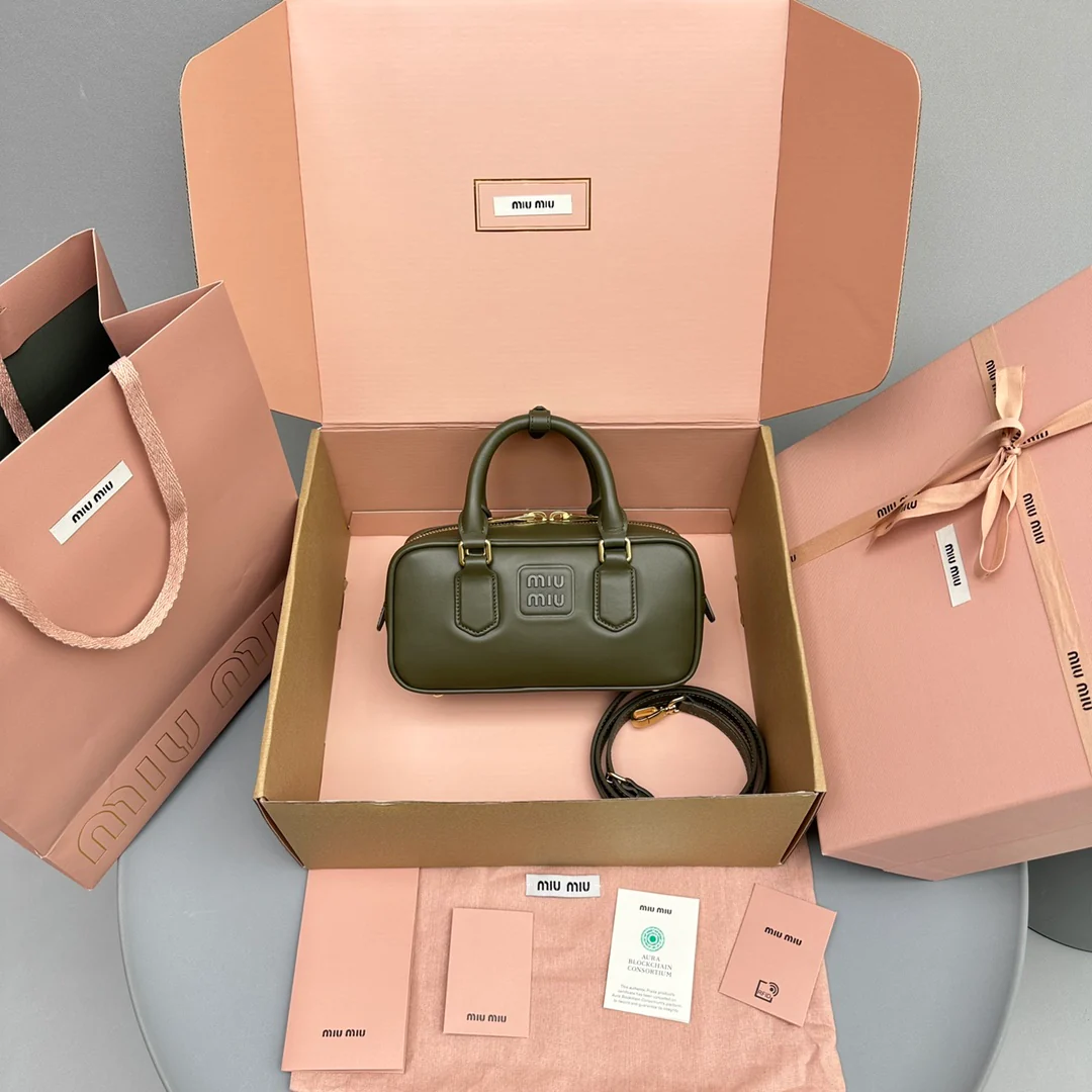 Сумка для боулинга Miu Miu - Маленькая - Зеленая