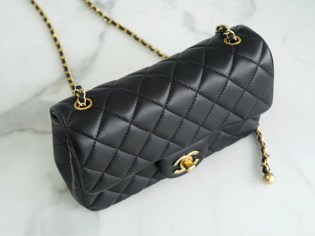 Chanel 23c Gold Ball Mini Black