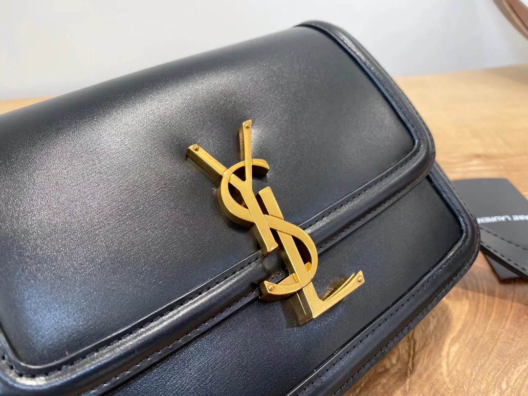 Сумка для тофу YSL Solferino - черная - 18 см